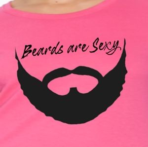 Womans Tee: Beards are sexy